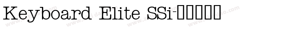 Keyboard Elite SSi字体转换